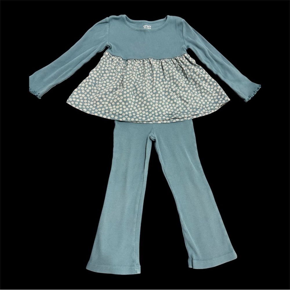 Carter's Teal and Cream Kids Pant set